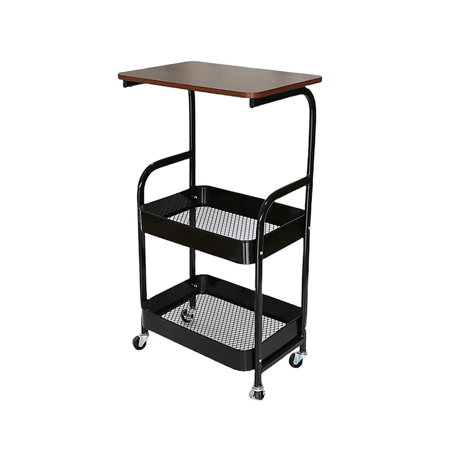 Utility-Cart-with-Wooden-Table-Top