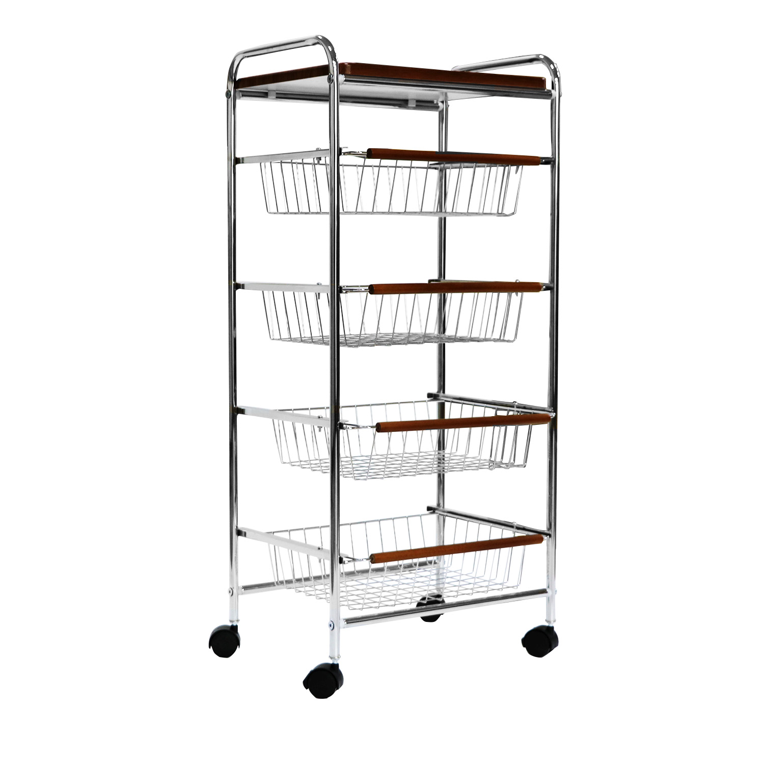 Snack-Cart-with-Wheels-4-Tier-Adjustable-Fruit-Rack--